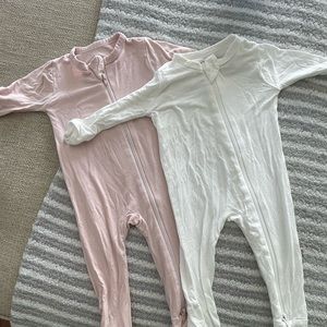 Kyte baby bundle set of 2 zipper pajamas size 0-3